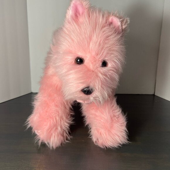 Build-A-Bear Pink Shaggy Terrier Dog Plush – Retired – 16” - Picture 2 of 8